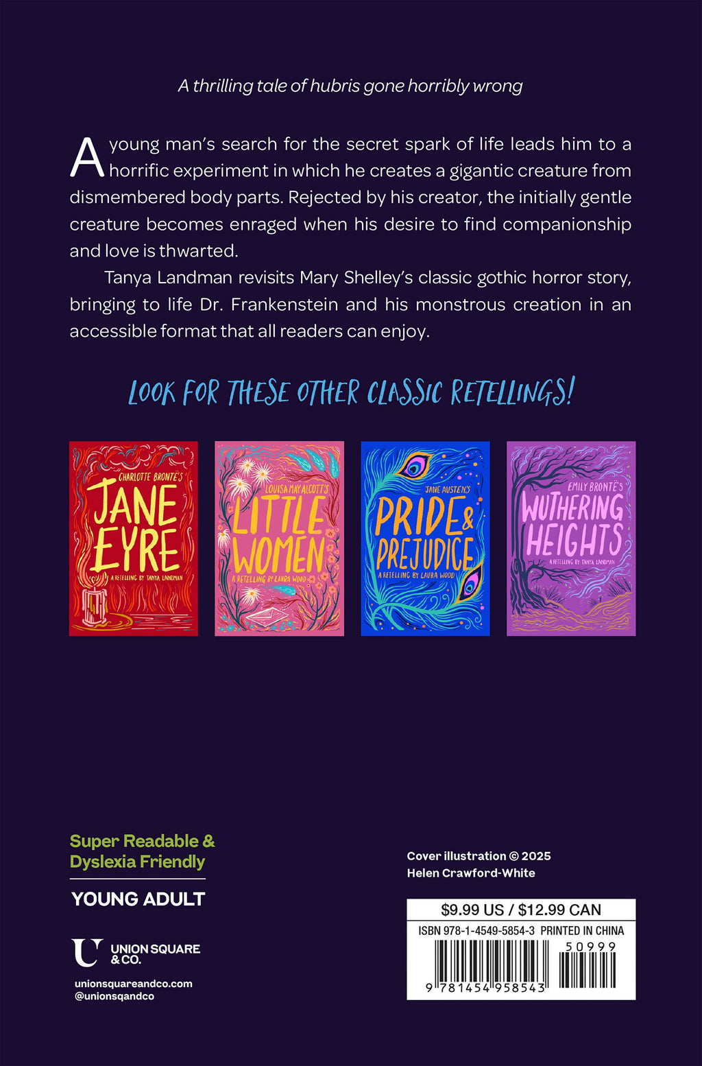 Mary Shelley's Frankenstein Retelling by Tanya Landman