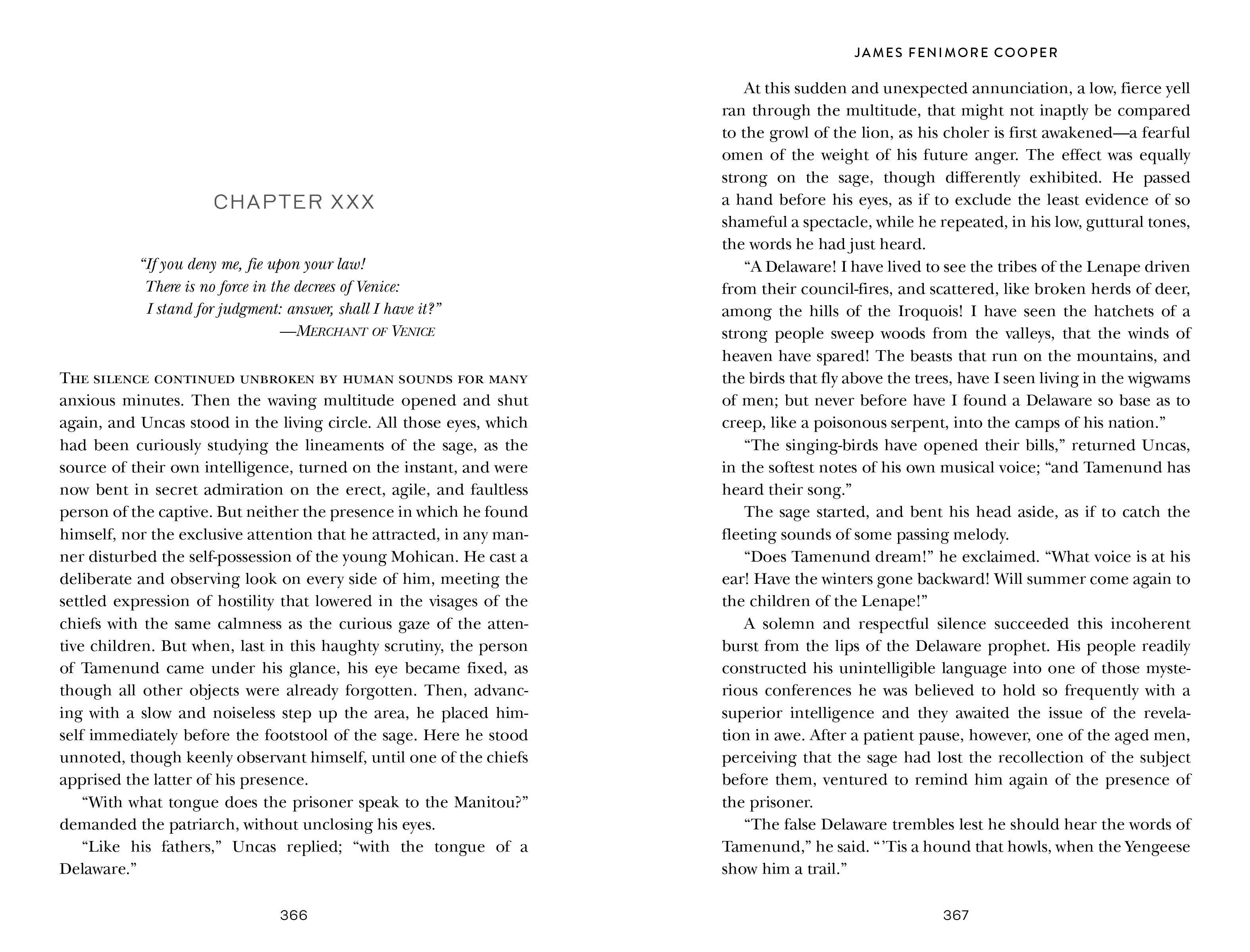 The Last of the Mohicans by James Fenimore Cooper