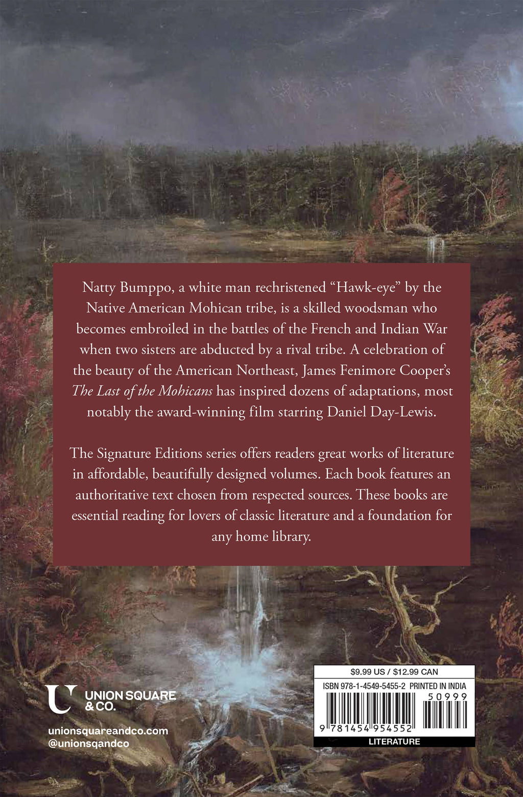 The Last of the Mohicans by James Fenimore Cooper